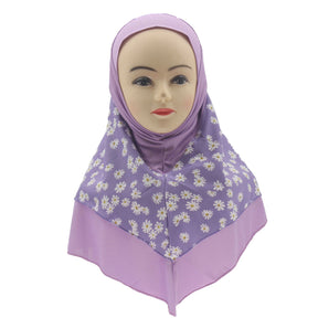 H032 6-10 years old Crystal linen instant hijab