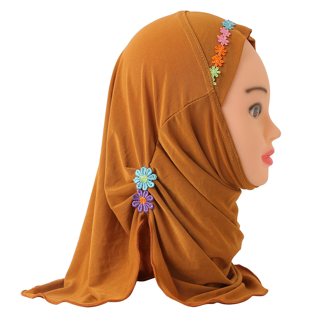 H041 2-6 years old plain instant hijab