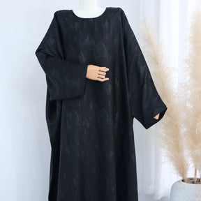LRDB002  Fashionable printed plus size dress + hijab 2-piece set