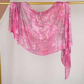 DL001  Double-Sided Modal Printed Single-Stitch Right-Angle Rolled-Edge Hijab