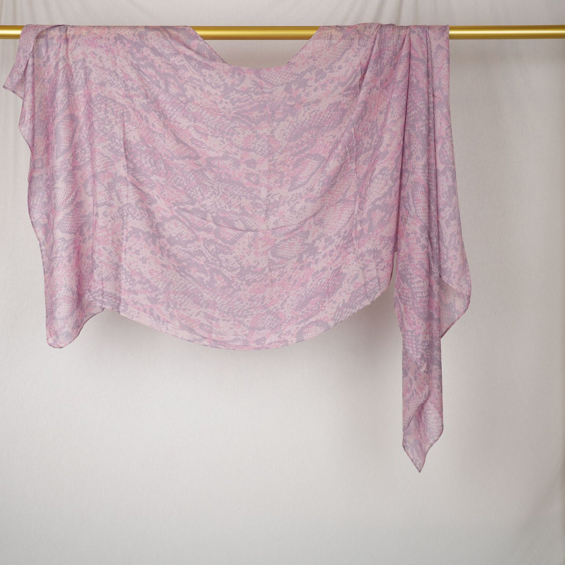 DL002  Double-Sided Modal Printed Single-Stitch Right-Angle Rolled-Edge Hijab