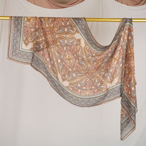 DL001  Double-Sided Modal Printed Single-Stitch Right-Angle Rolled-Edge Hijab