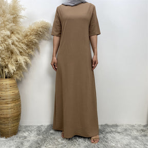 6722 plain muslim abaya