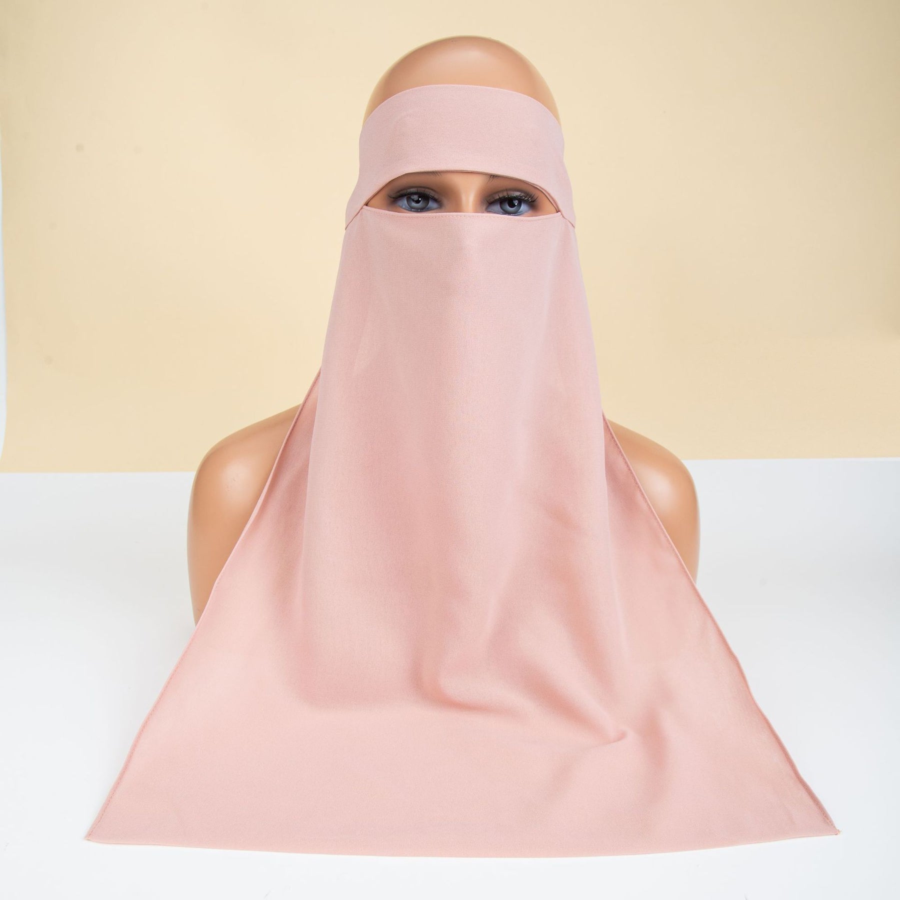 8.6-3  Plain Chiffon Hijab Face Niqabs Veil
