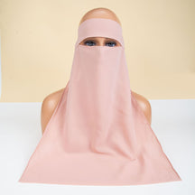 8.6-3  Plain Chiffon Hijab Face Niqabs Veil