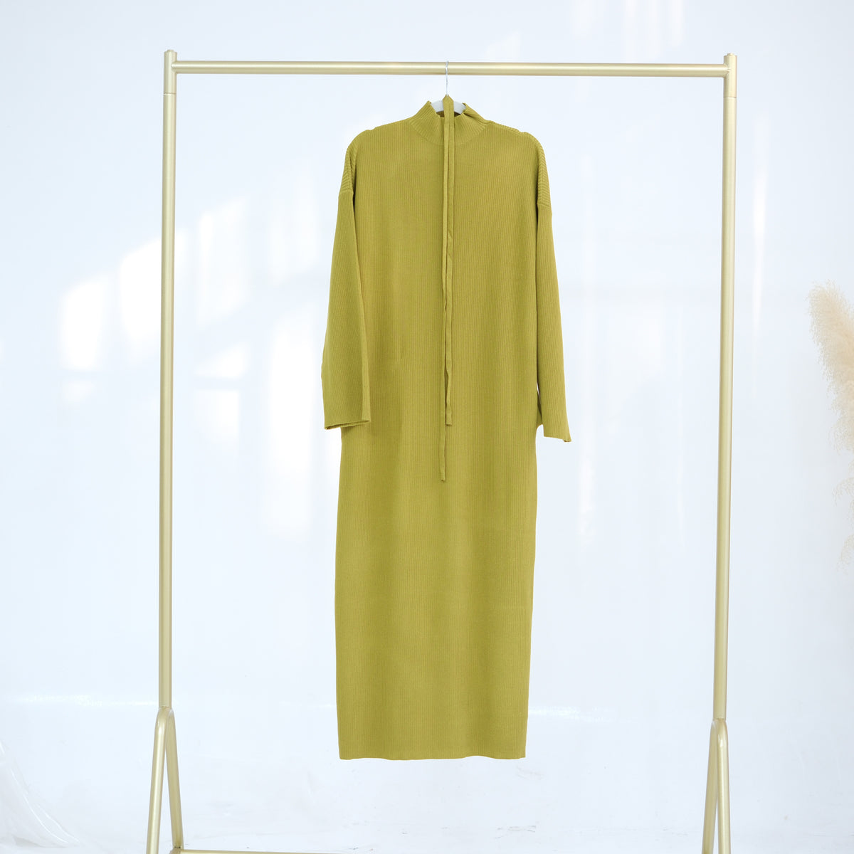 LR930  Autumn/Winter Thickened Jersey Loose Sweater Dress
