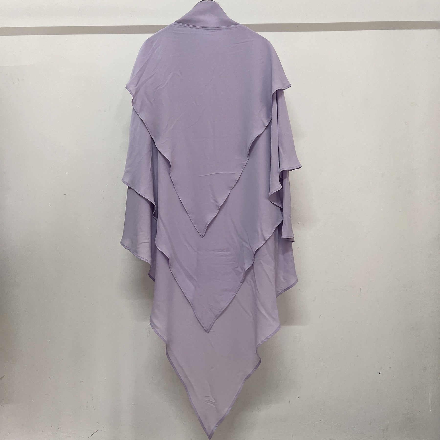 21903  Plain Polyester Triple-Layer Fresh Sweet Khimar Hijab
