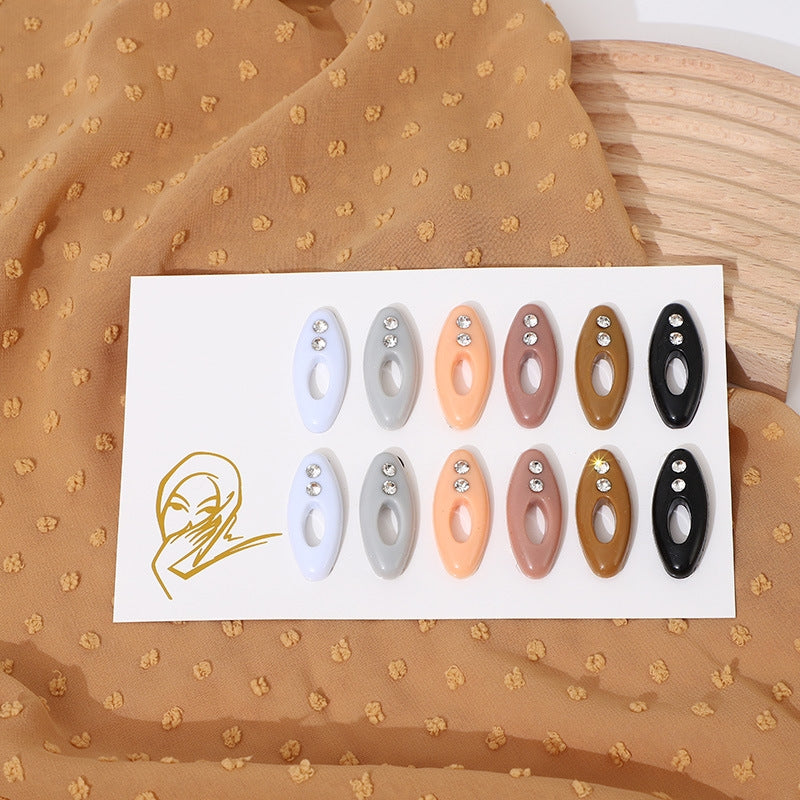 SJG001  Silk Hijab Fixing Clip Mini Brooch Pin