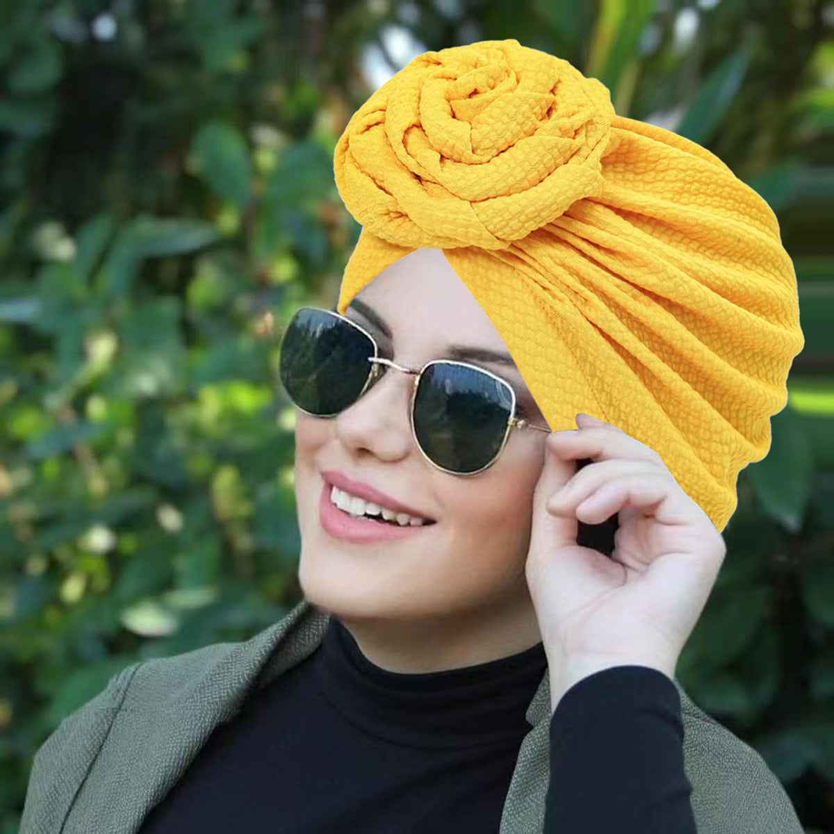 9366 Floral Bubble Turban cap-Made-to-Order Product
