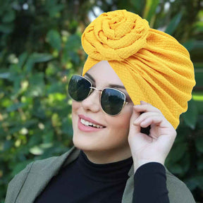9366 Floral Bubble Turban cap-Made-to-Order Product