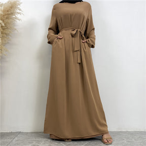 6597 plain muslim abaya dress