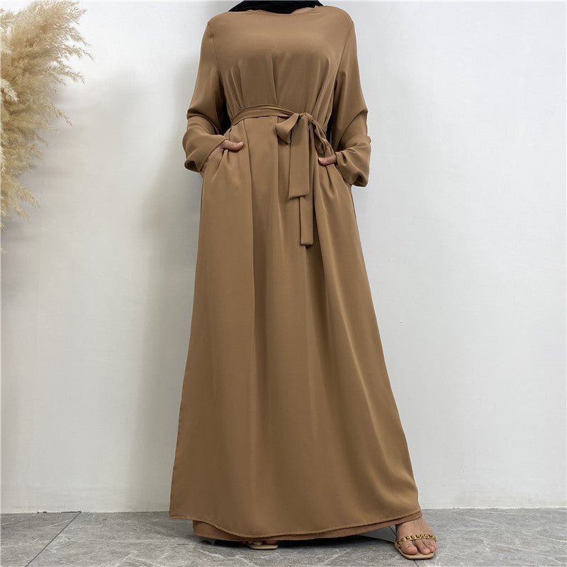 6597 plain muslim abaya dress