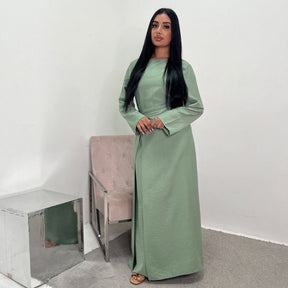 LR1077  Women's Plain Minimalist Dress for Daily Wear