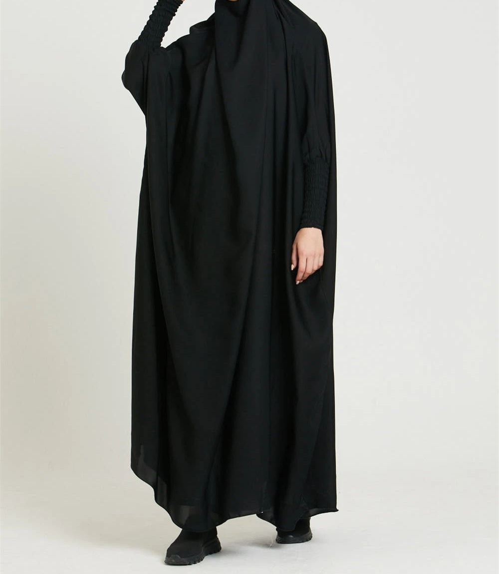 535  Plain Large Swing Abaya Matching Family Dress