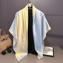 S11001  110*110 cm Printed Silk-Look Large Square Scarf