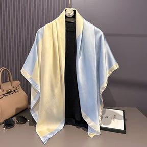 S11001  110*110 cm Printed Silk-Look Large Square Scarf