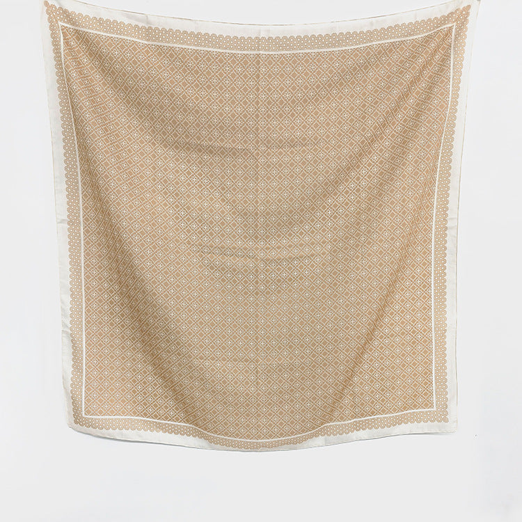 G1045 110*110cm  Quick-Dry Sun-Shading Voile Printed Square Scarf