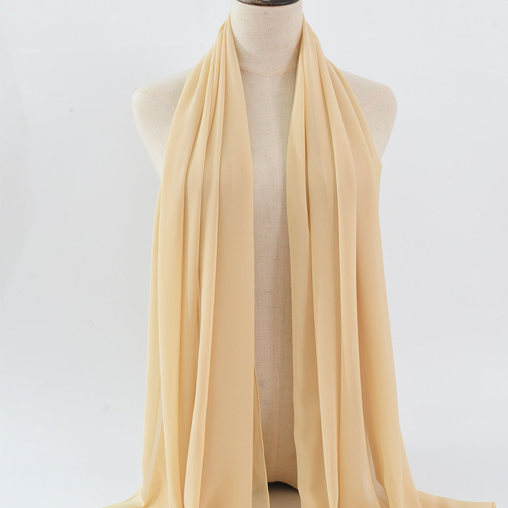 G50 132 warna Tudung chiffon mutiara