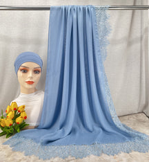 HY002  Elegant Plain Breathable Modal Hijab + Undercap Set