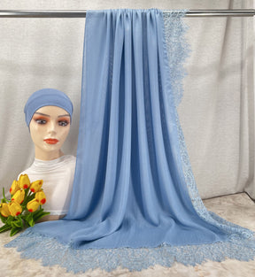 HY002  Elegant Plain Breathable Modal Hijab + Undercap Set