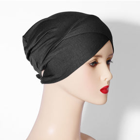 ORU-01  Solid color modal new base cap solid color headscarf