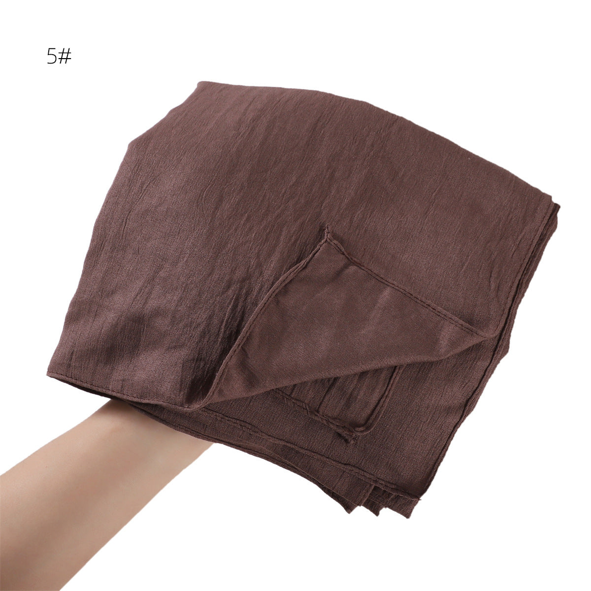 YZ198  Natural wrinkle soft long scarf solid color women's shawl