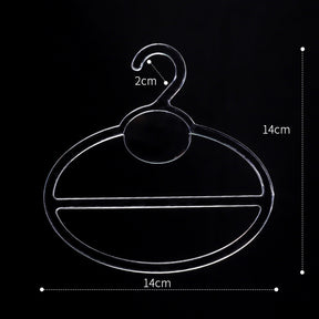 Perchero para bufandas n.° 5508 de 13 cm, para tienda de ropa, perchero de plástico grueso para almacenamiento de bufandas, toallas y ropa