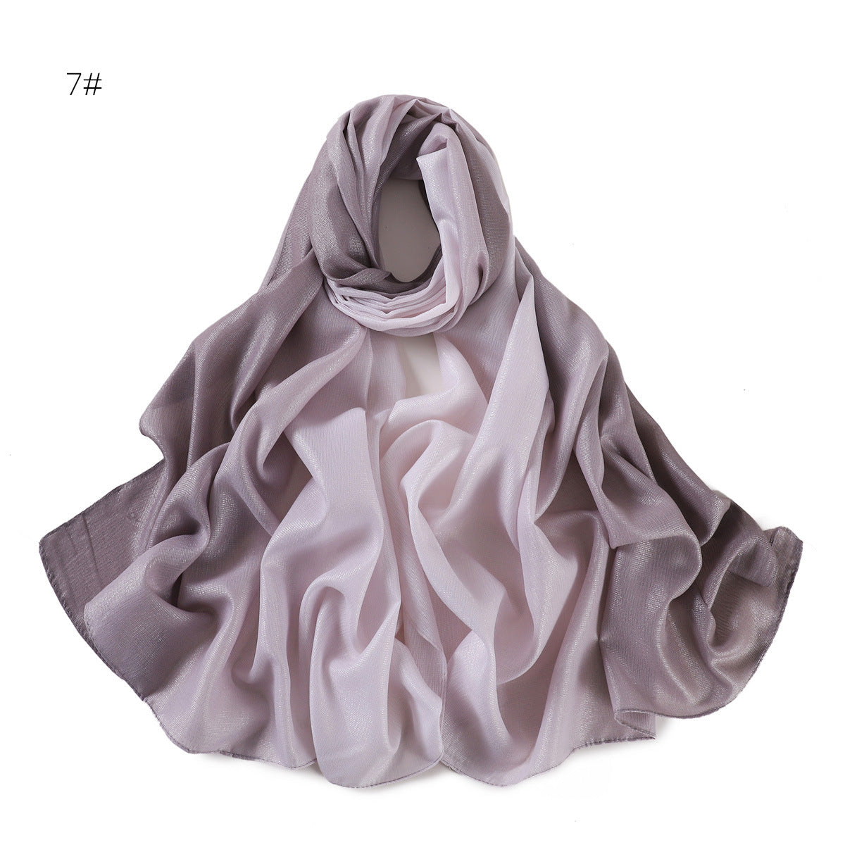 YZ199  Gradient color headscarf shawl women's scarf