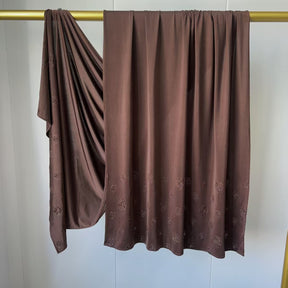 JBYH01  Plain Soft Versatile Liquid Jersey Embossed Hijab
