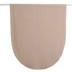 MRYJ01  Rounded hem semi-circular chiffon hijab