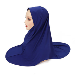 MSL352Double layer round edge headscarf high elastic gauze scarf