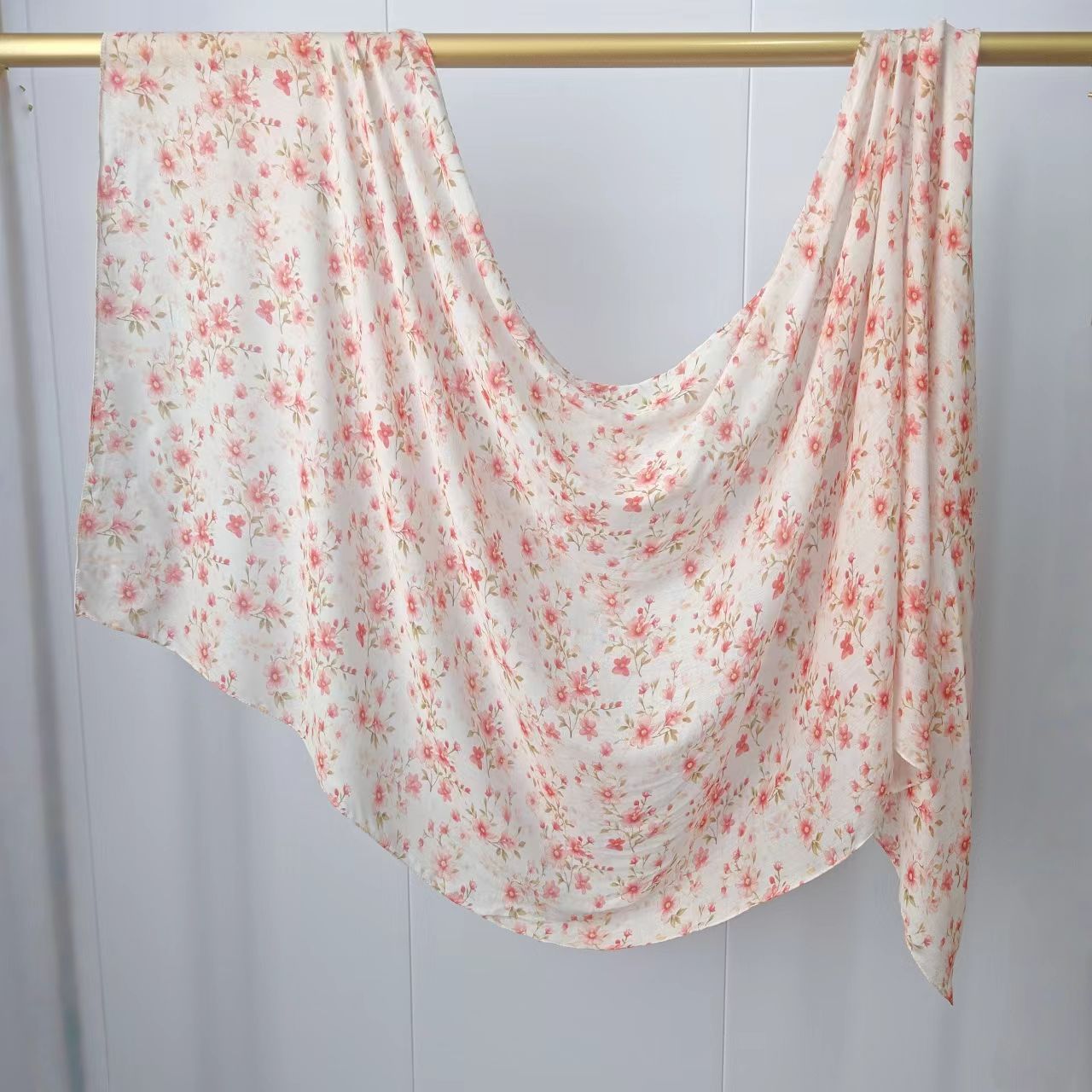 JB020  Fashion Single Stitch Printed Modal Hijab