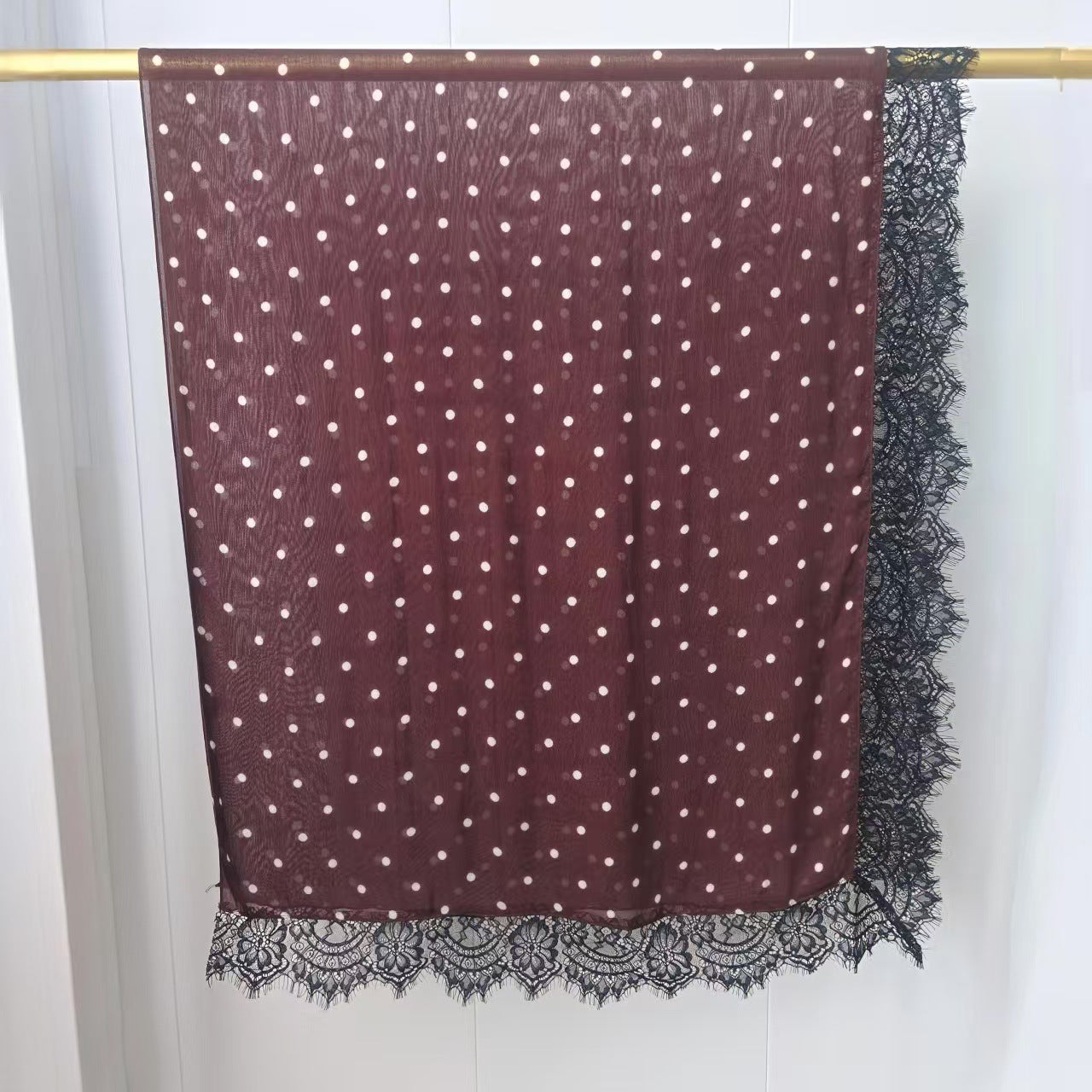 2026434  Modal double-sided print lace L-trim hijab