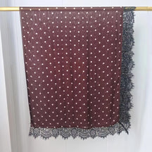 2026434  Modal double-sided print lace L-trim hijab