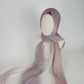BFL001  Ombre Tie-Dye Pearl Chiffon Hijab