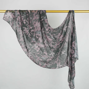 BF007  Polyester-cotton tie-dye watercolor hijab