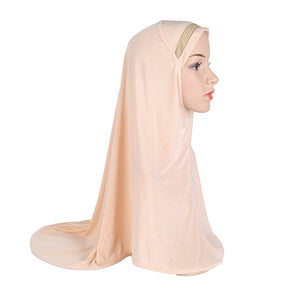 H063 plain instant hijab