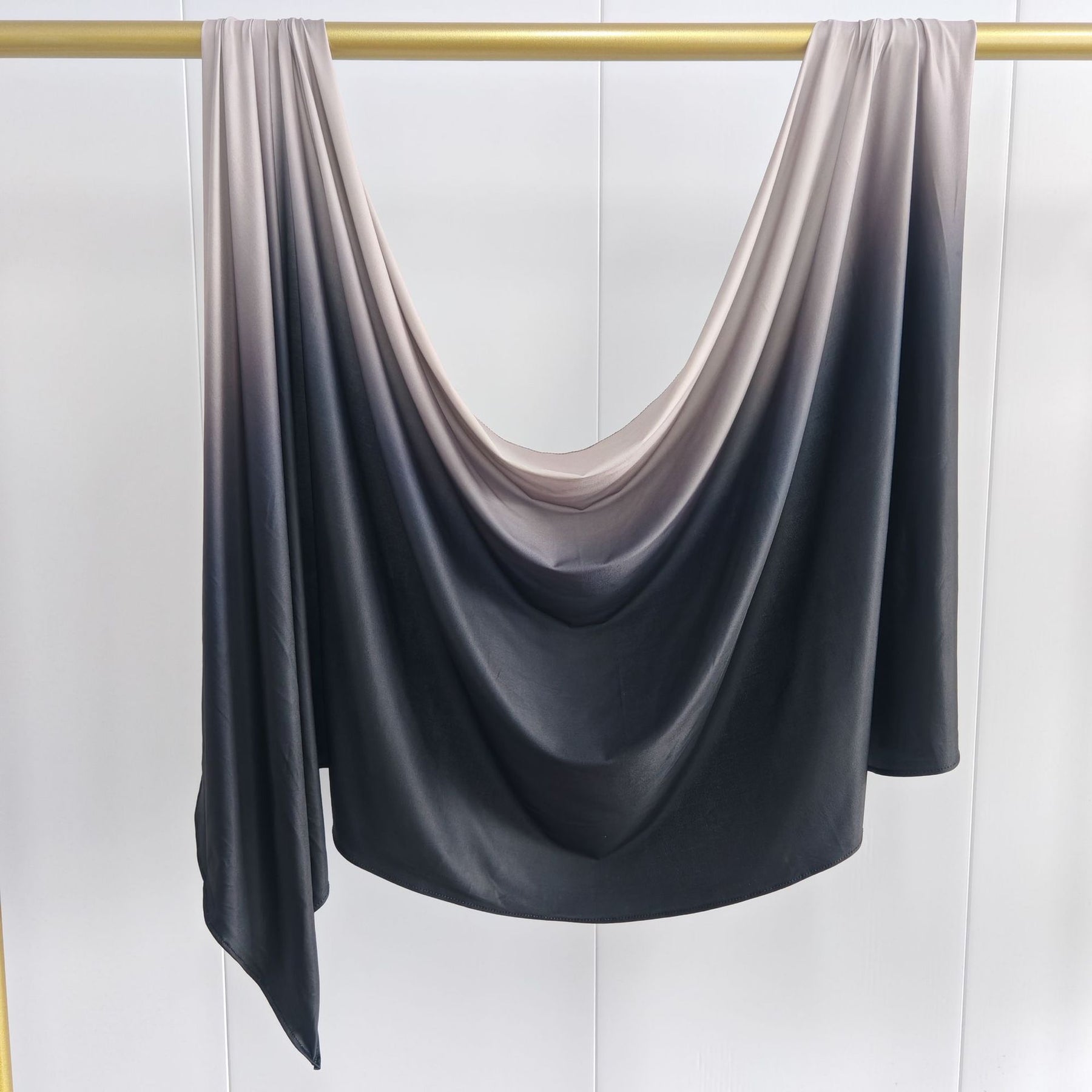 YTHBJB  Gradient Liquid Jersey Hijab, Ombre Knit Headscarf, Soft Fluid Wrap