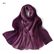 YZ313  Shimmering Ombre Sea Island Satin Crinkle Polyester Hijab