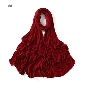 YZ101  Small-Size Plain Mercerized Cotton Jersey Hijab