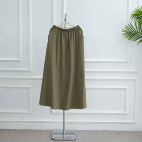 LR1100+LR1101  Elegant Top Paired with Fashion Skirt