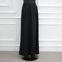 LR1180&LR1185  Back-Tie Waist-Cinched Viscose Long Sleeve Top + Skirt Set-Skirt Set - Mix & Match Set