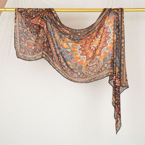 DL002  Double-Sided Modal Printed Single-Stitch Right-Angle Rolled-Edge Hijab