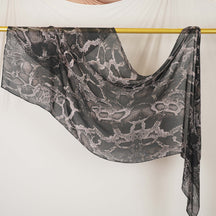 DL002  Double-Sided Modal Printed Single-Stitch Right-Angle Rolled-Edge Hijab
