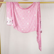 DL001  Double-Sided Modal Printed Single-Stitch Right-Angle Rolled-Edge Hijab