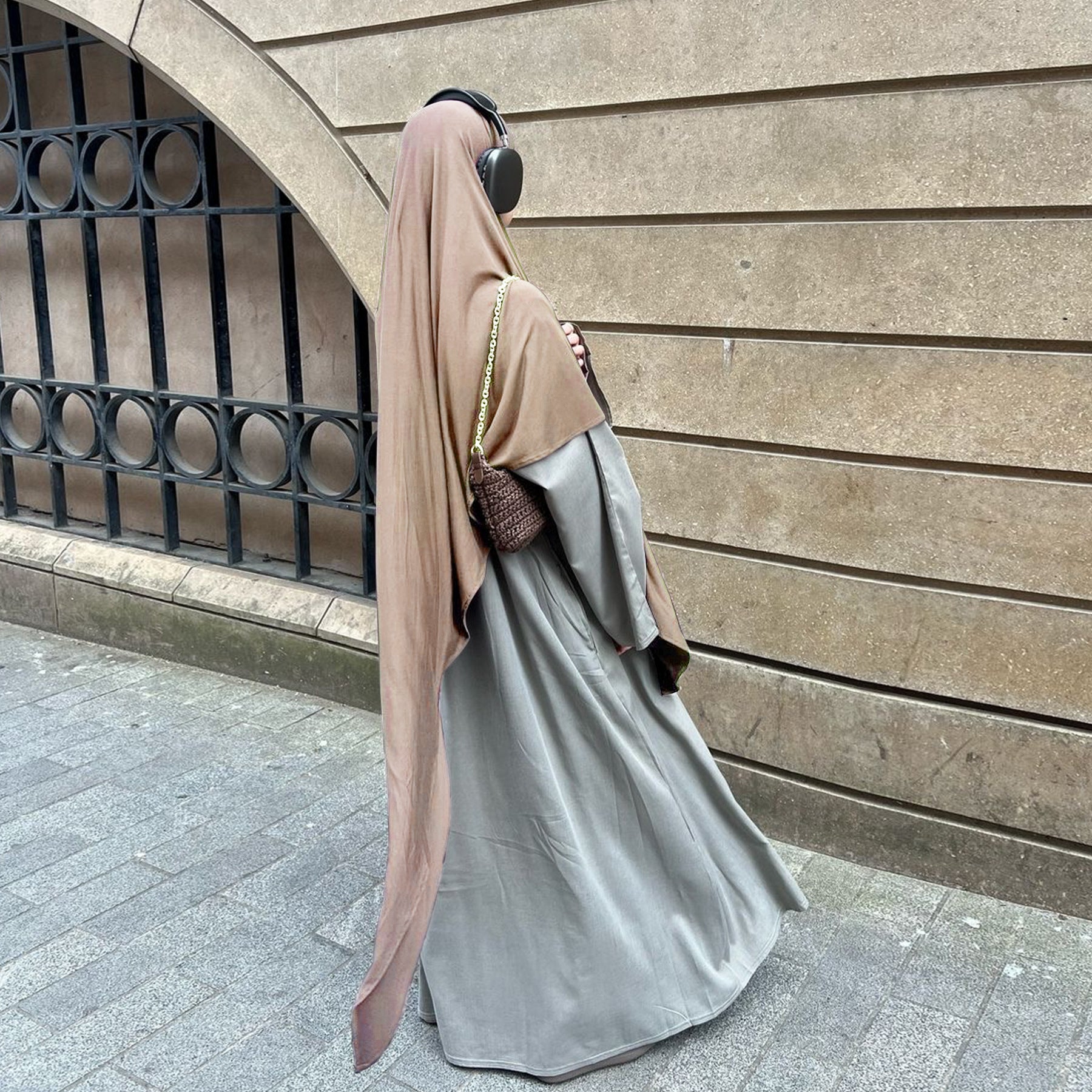 HJ934  plain color hijab