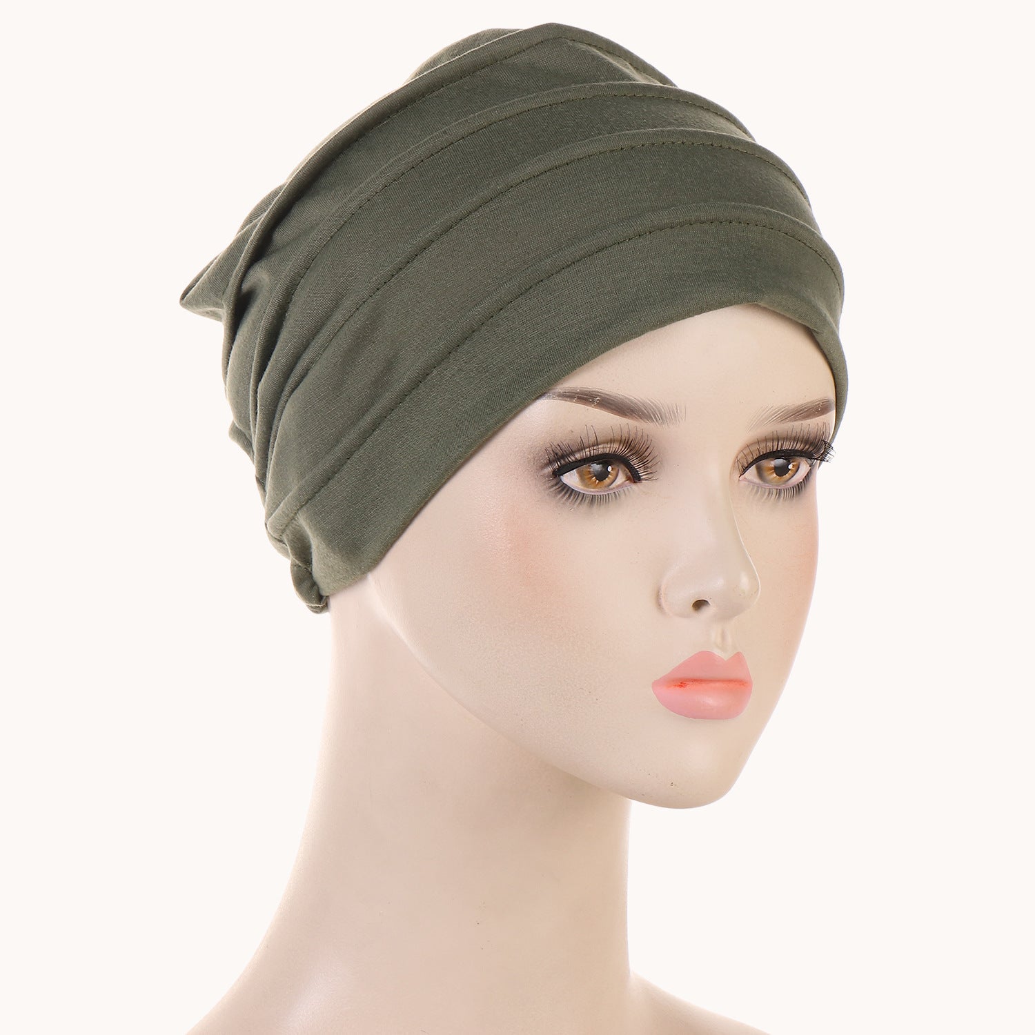 M05 plain hijab turban hat