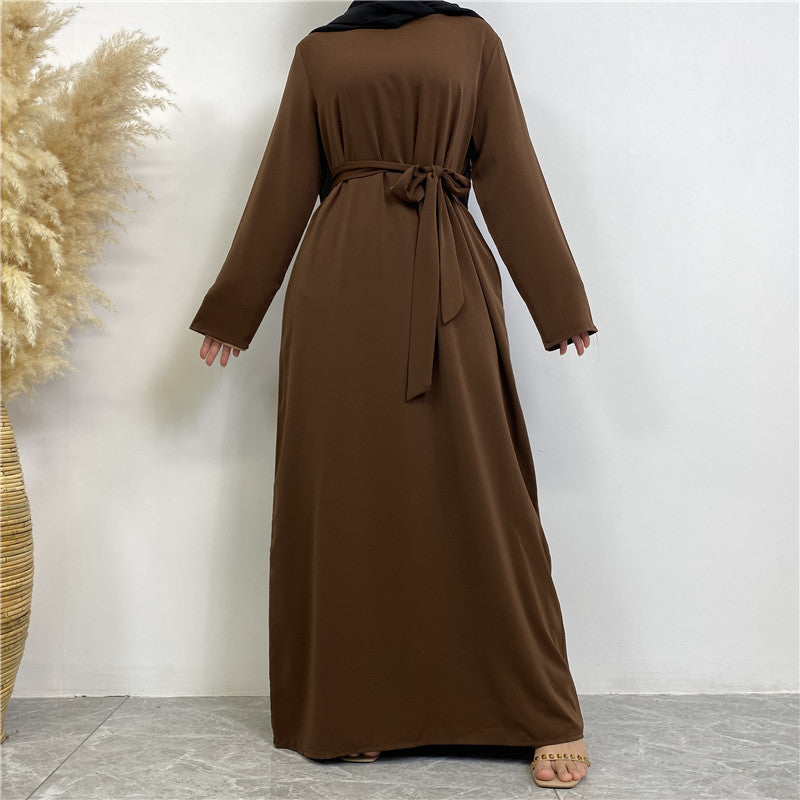 6597 plain muslim abaya dress