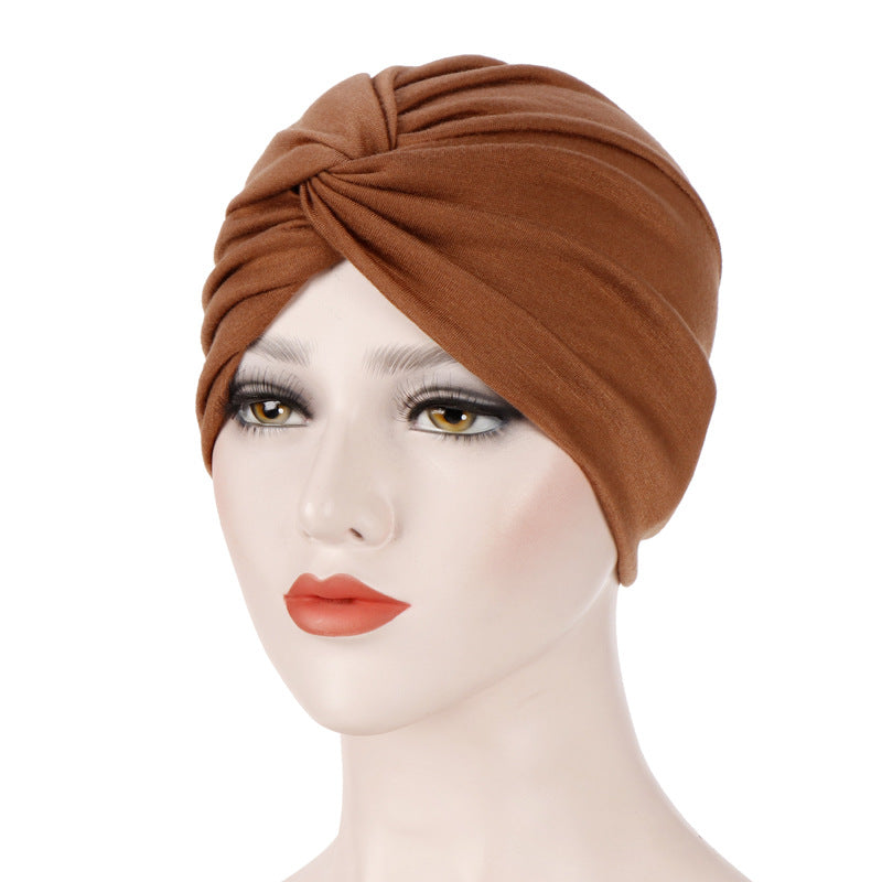 TJM-扭扭帽 plain hijab jersey turban hat