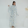 7 - Blue Open Abaya + Hijab